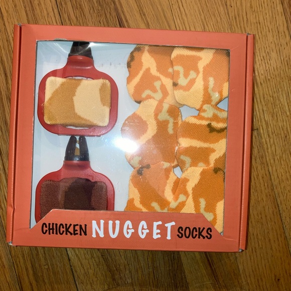 Accessories - 5 pr Chicken Nugget Sock Set with car condiment holders - NIB